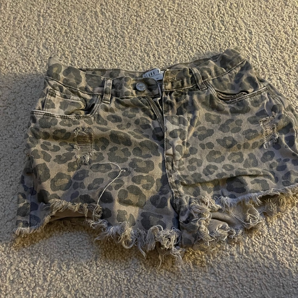 Medium leopard shorts.